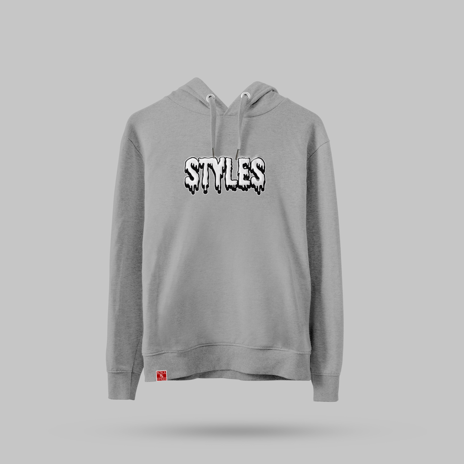 Gray Embroidered  Hoodie image 1