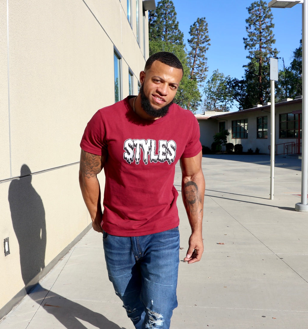 Cranberry "RED" Embroidered T-Shirt image 0