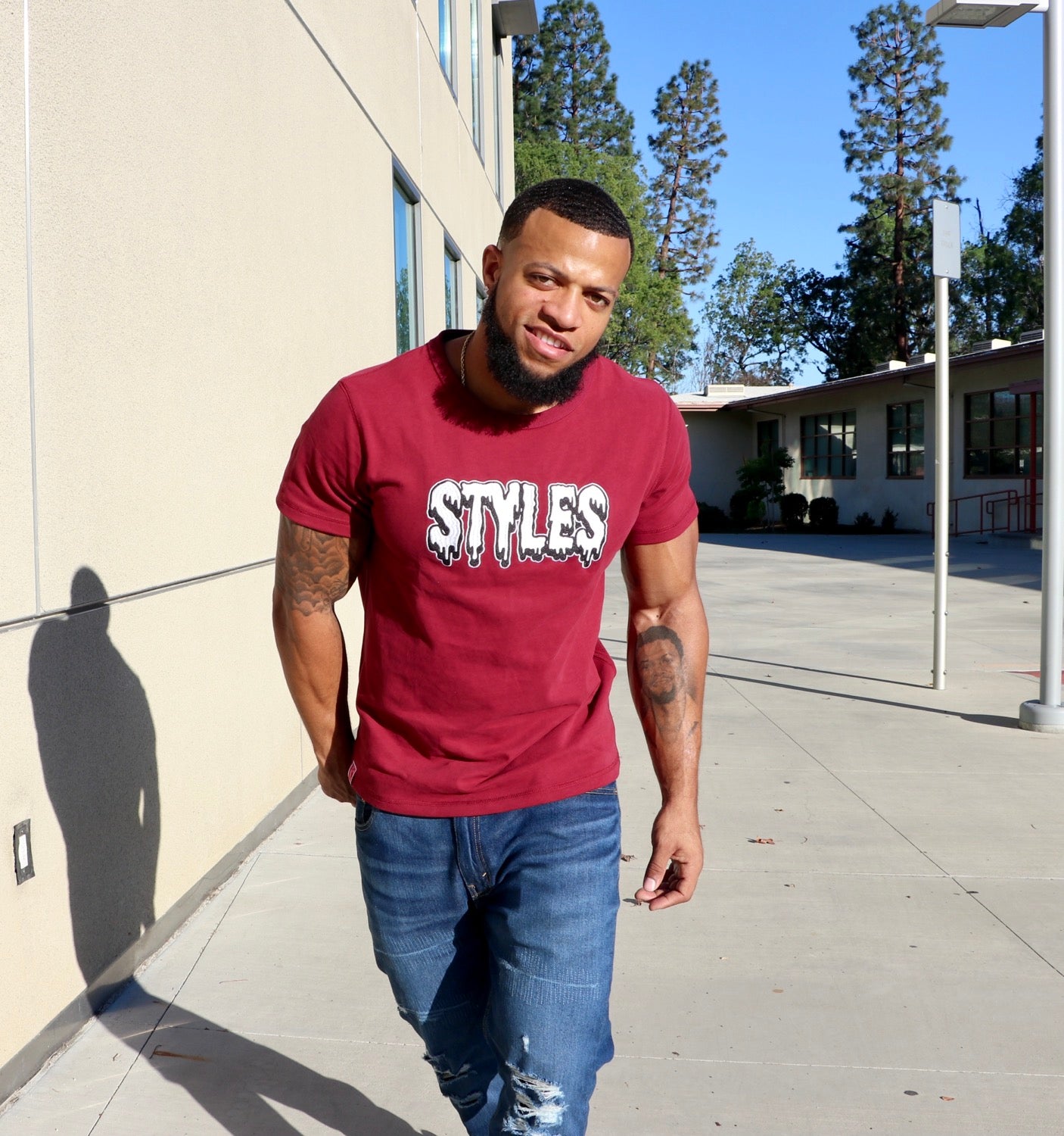 Cranberry "RED" Embroidered T-Shirt image 0