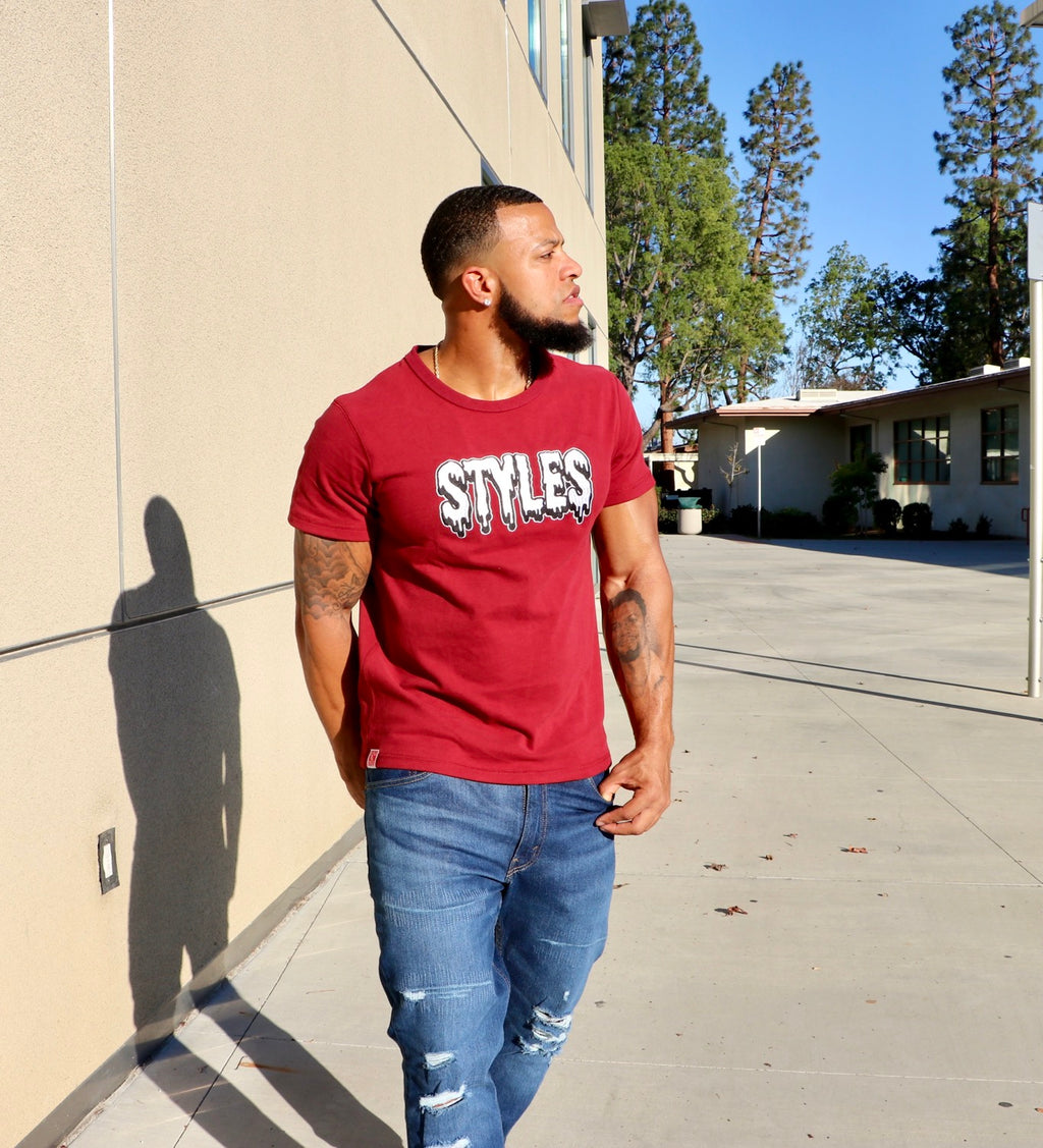 Cranberry "RED" Embroidered T-Shirt image 5