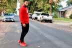 Red Embroidered Crewneck image 2
