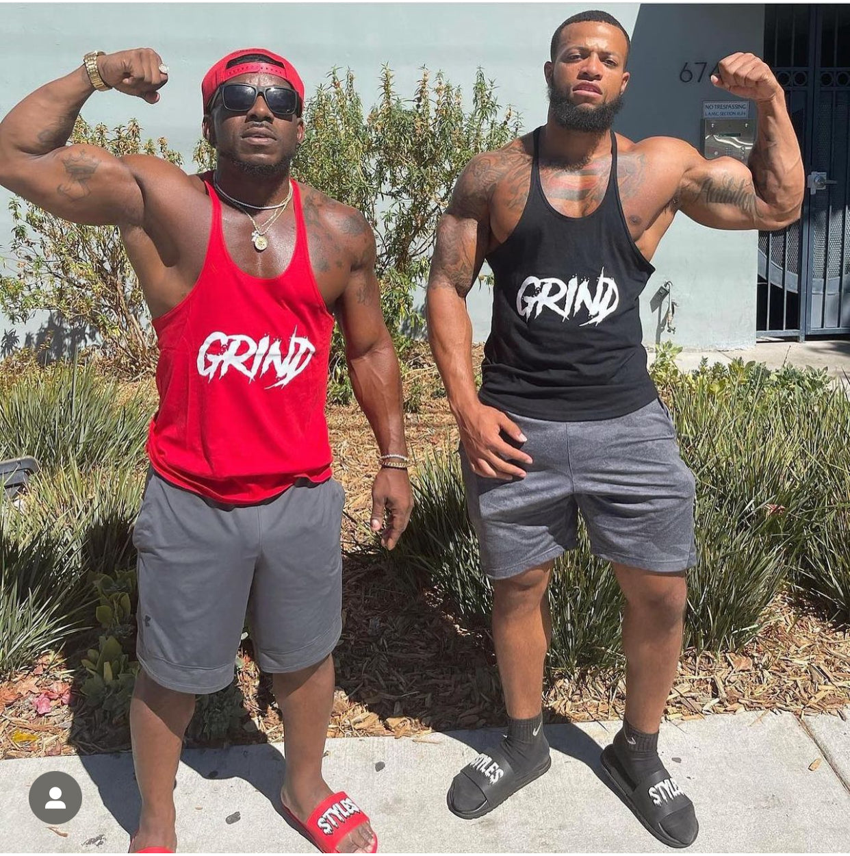Black "GRIND" Stringer Tank top image 3
