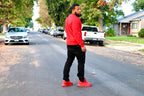 Red Embroidered Crewneck image 4