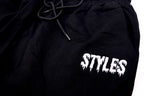 Black Embroidered Shorts image 5