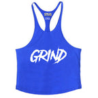 Blue "GRIND" Stringer Tank top image 1