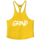 Yellow "GRIND" Stringer Tank top image 1