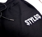 Black Embroidered Shorts image 4