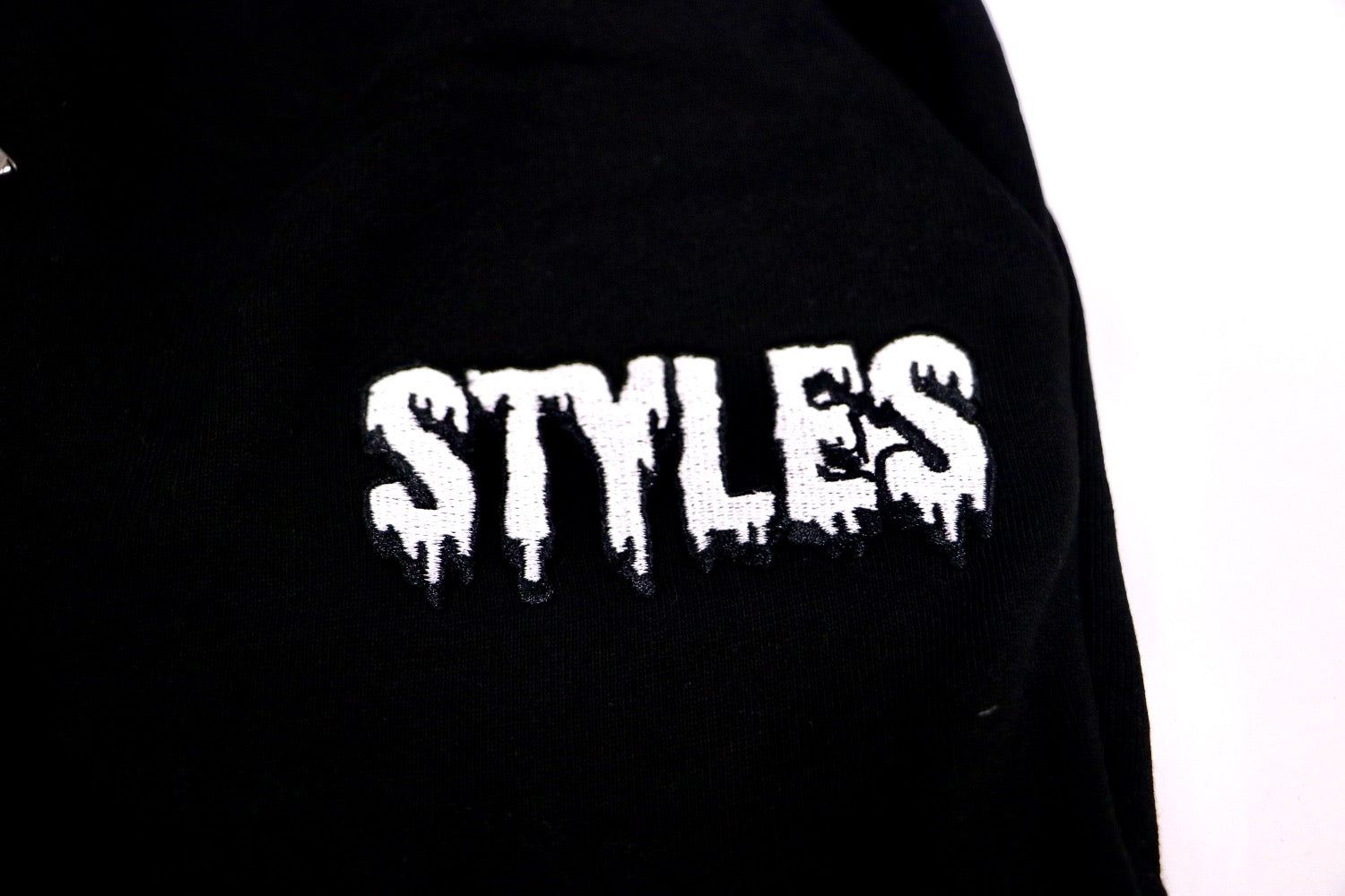 Black Embroidered Shorts image 6