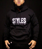 Black Embroidered  Hoodie image 4