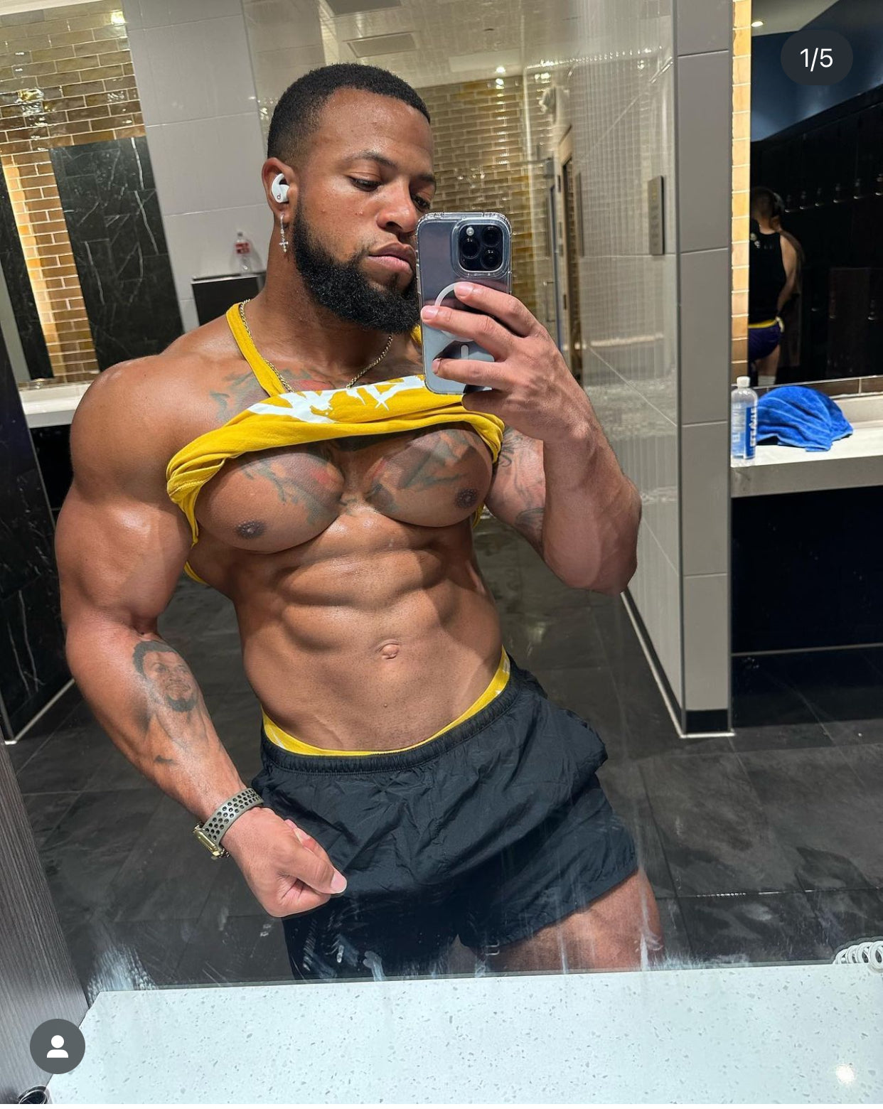 Yellow "GRIND" Stringer Tank top image 4