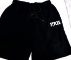 Black Embroidered Shorts image 2