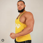 Yellow "GRIND" Stringer Tank top image 0