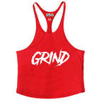 Red "GRIND" Stringer Tank Top image 6