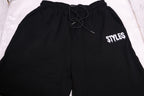 Black Embroidered Shorts image 3