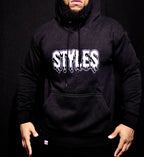 Black Embroidered  Hoodie image 3