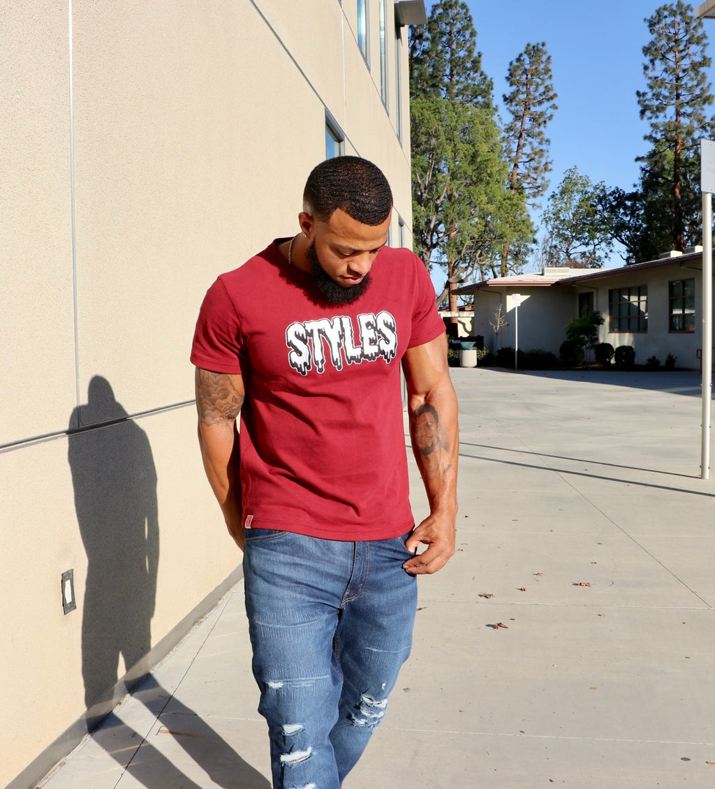Cranberry "RED" Embroidered T-Shirt image 7
