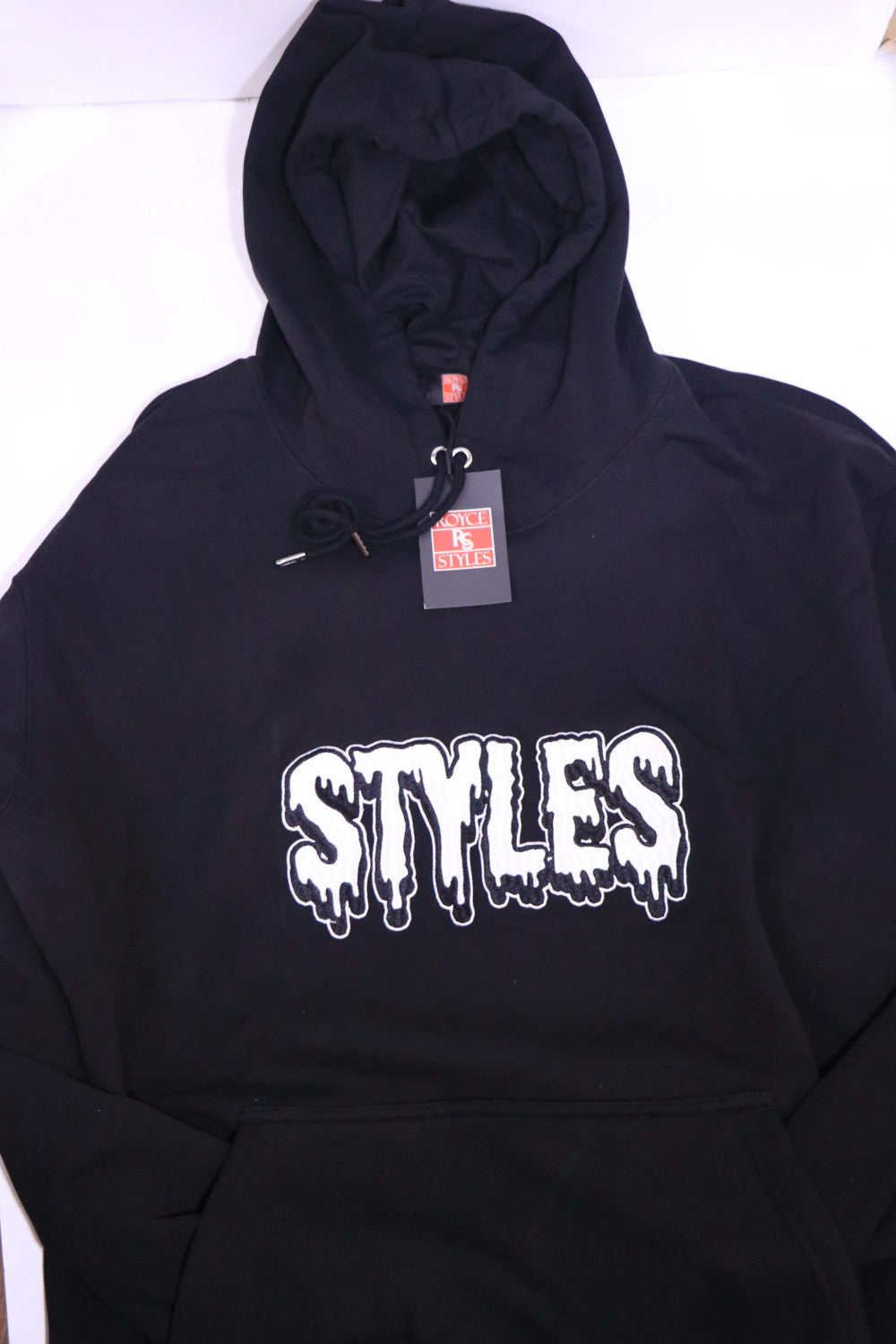 Black Embroidered  Hoodie image 6