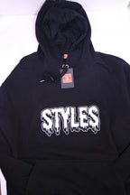 Black Embroidered  Hoodie image 6