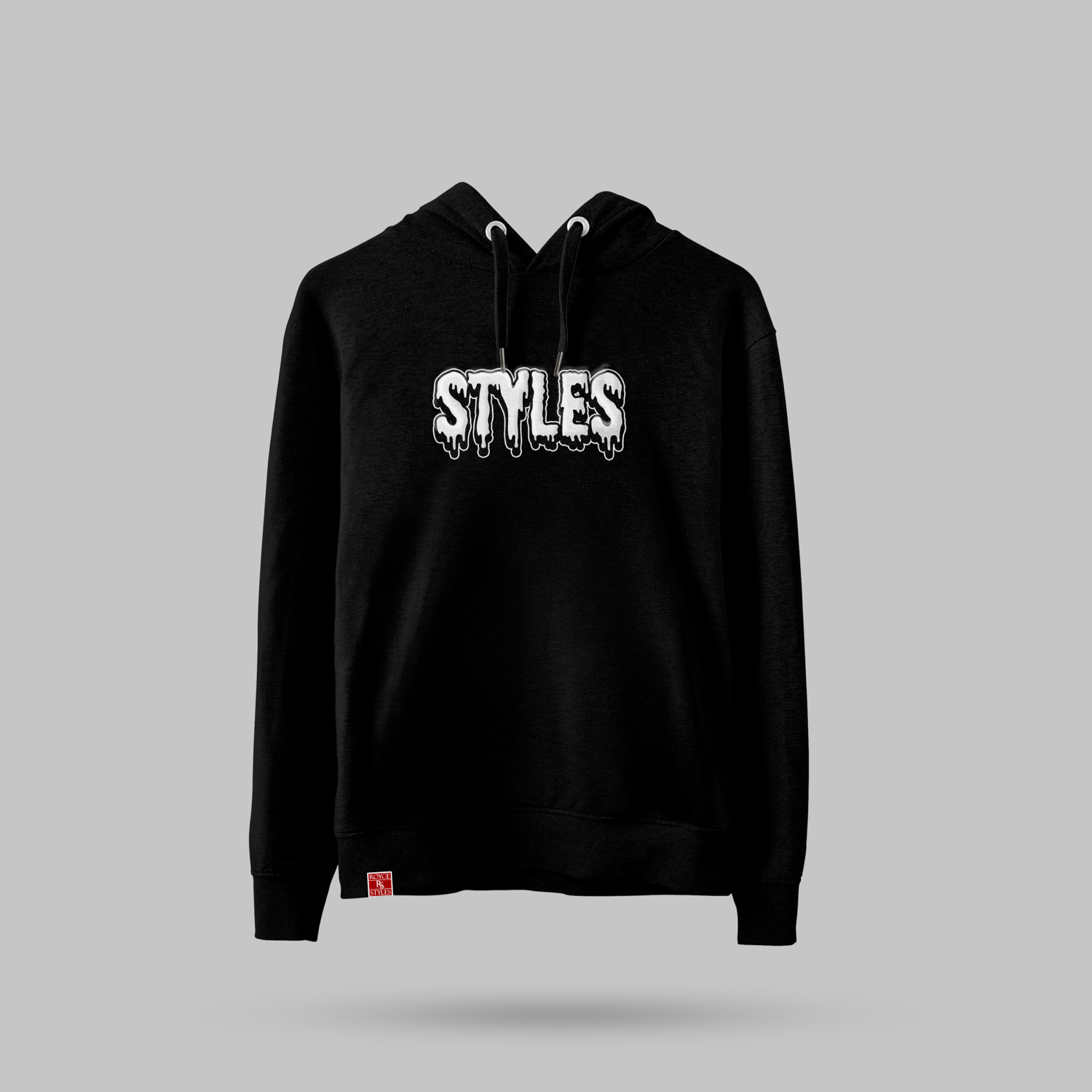 Black Embroidered  Hoodie image 1