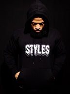 Black Embroidered  Hoodie image 0