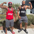 Red "GRIND" Stringer Tank Top image 4