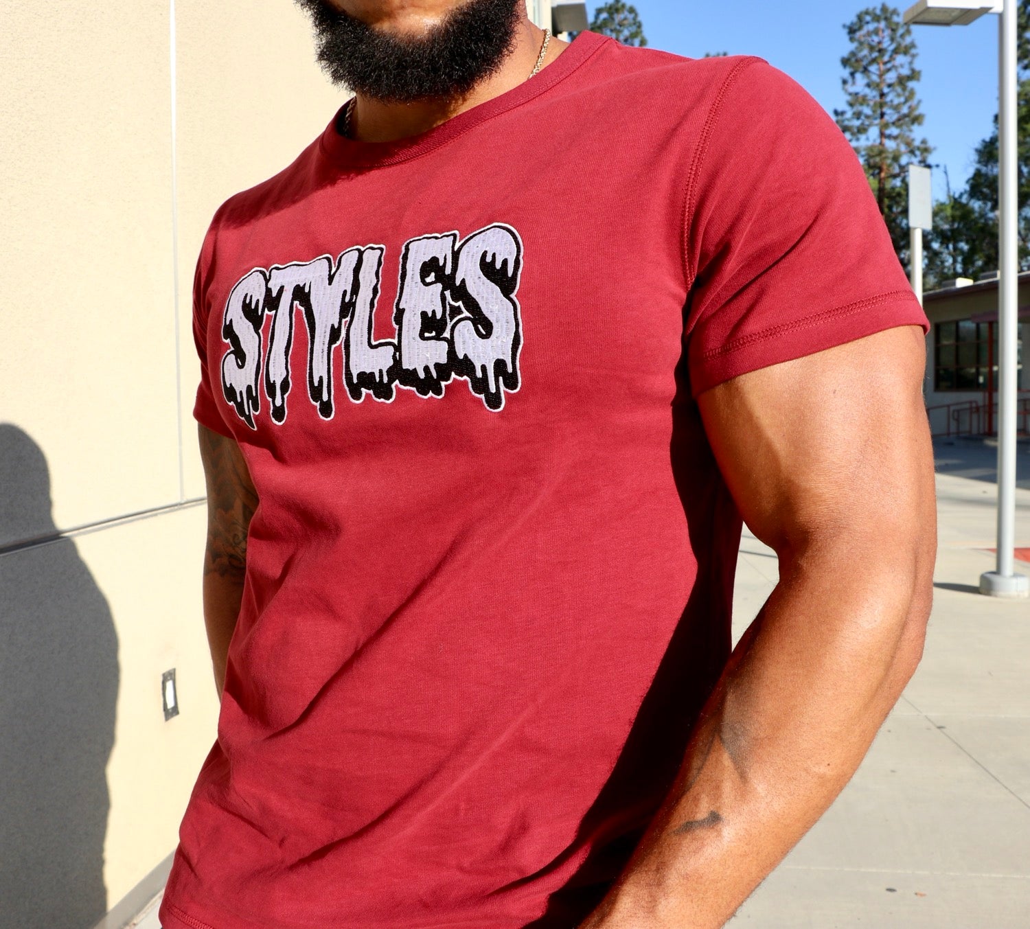 Cranberry "RED" Embroidered T-Shirt image 3
