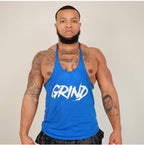 Blue "GRIND" Stringer Tank top image 0