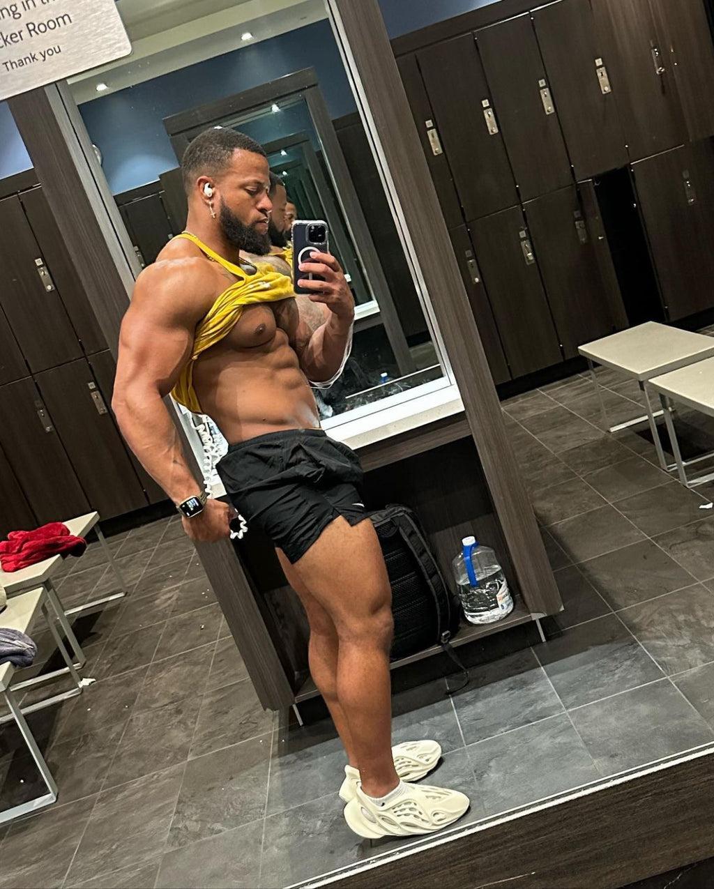 Yellow "GRIND" Stringer Tank top image 5