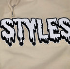 Cream Embroidered Hoodie
