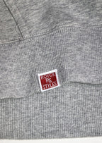 Gray Embroidered Hoodie