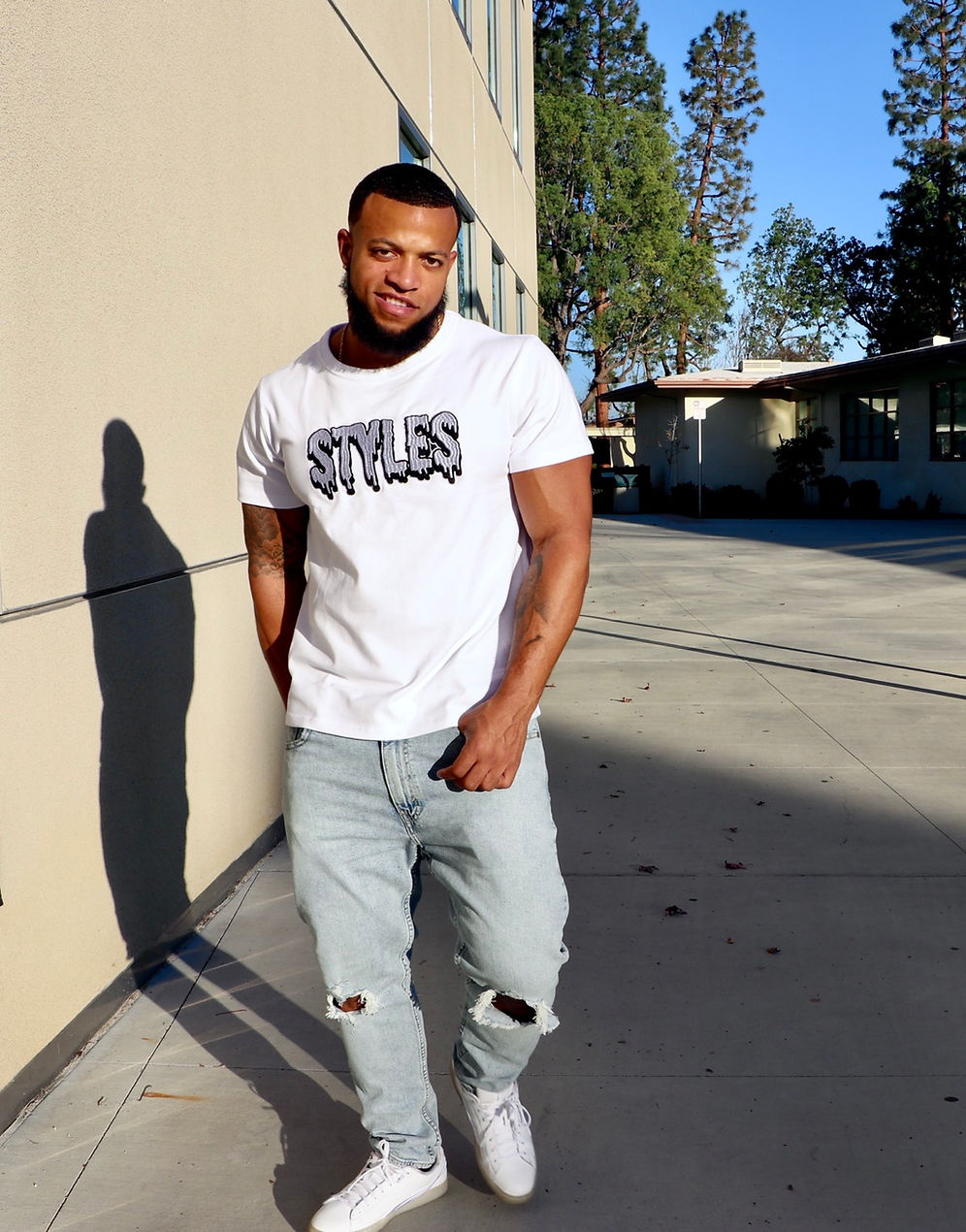 White Embroidered T-shirt