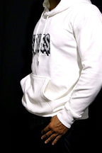 White Embroidered Hoodie