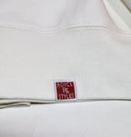 White Embroidered Crewneck