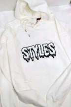 White Embroidered Hoodie