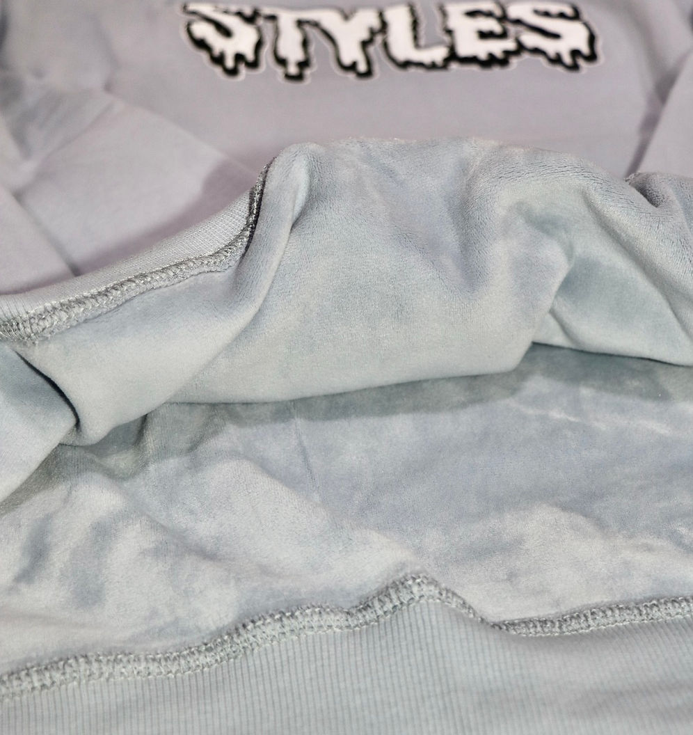 Light Blue Embroidered Crewneck