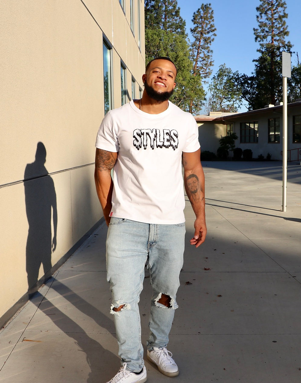 White Embroidered T-shirt