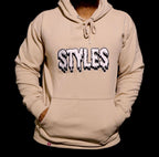Cream Embroidered Hoodie