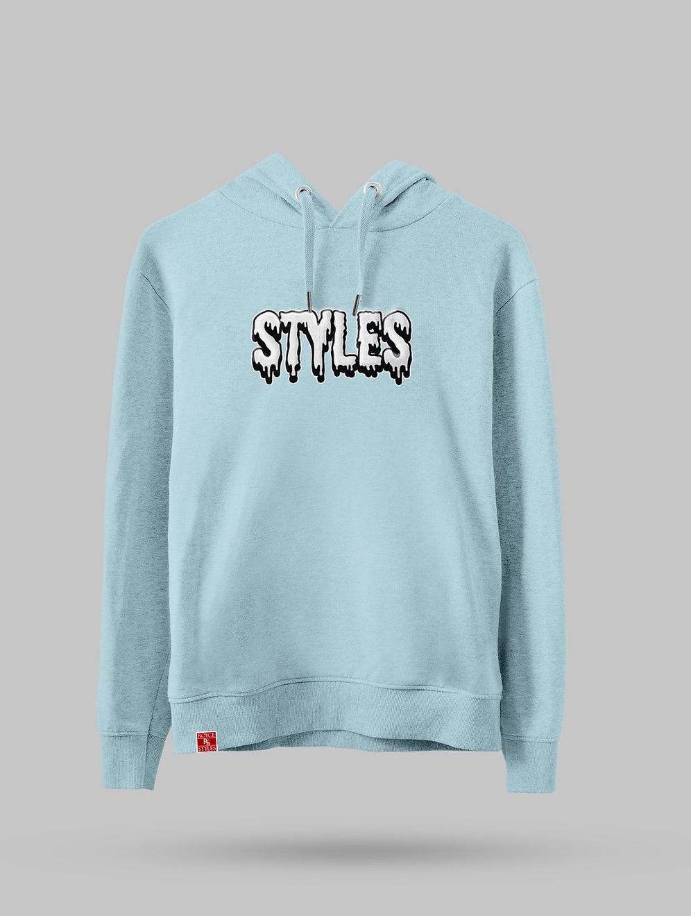 Light Embroidered Blue