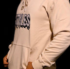Cream Embroidered Hoodie