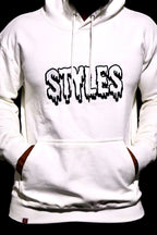 White Embroidered Hoodie