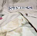 Cream Embroidered Hoodie