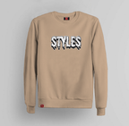 Cream Embroidered Crewneck
