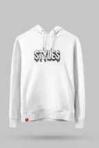 White Embroidered Hoodie