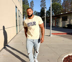 Cream Embroidered T-shirt