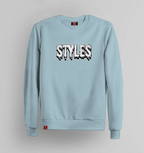 Light Blue Embroidered Crewneck