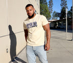 Cream Embroidered T-shirt