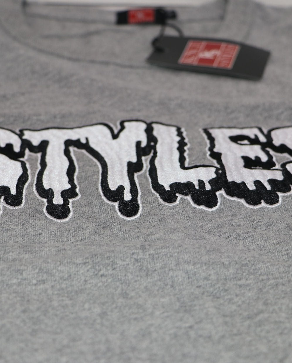 Gray Embroidered T-shirt
