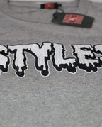 Gray Embroidered T-shirt