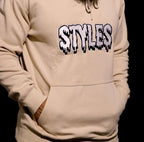 Cream Embroidered Hoodie