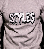 Gray Embroidered Crewneck